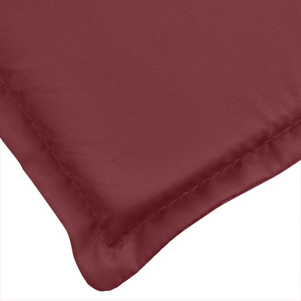 Cuscino Panca da Giardino Rosso Vino MÃƒÂ©lange 150x50x7cm Tessuto