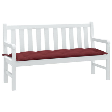 Cuscino Panca da Giardino Rosso Vino MÃƒÂ©lange 150x50x7cm Tessuto