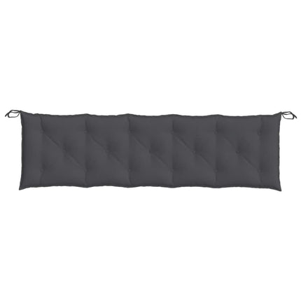 Cuscino Panca da Giardino Antracite MÃƒÂ©lange 100x50x7cm Tessuto