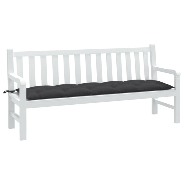 Cuscino Panca da Giardino Antracite MÃƒÂ©lange 100x50x7cm Tessuto