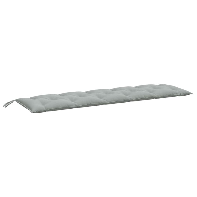 Cuscino Panca Giardino Grigio Chiaro MÃƒÂ©lange 180x50x7cm Tessuto