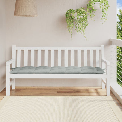 Cuscino Panca Giardino Grigio Chiaro MÃƒÂ©lange 180x50x7cm Tessuto