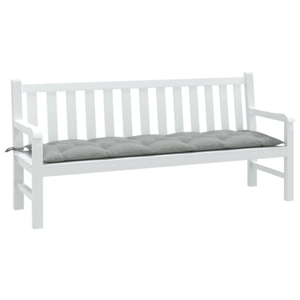 Cuscino Panca Giardino Grigio Chiaro MÃƒÂ©lange 180x50x7cm Tessuto