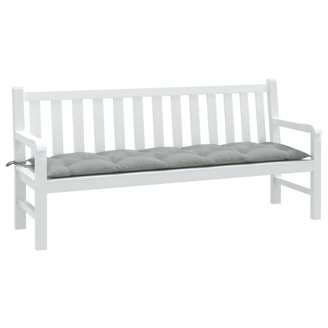 Cuscino Panca Giardino Grigio Chiaro MÃƒÂ©lange 180x50x7cm Tessuto