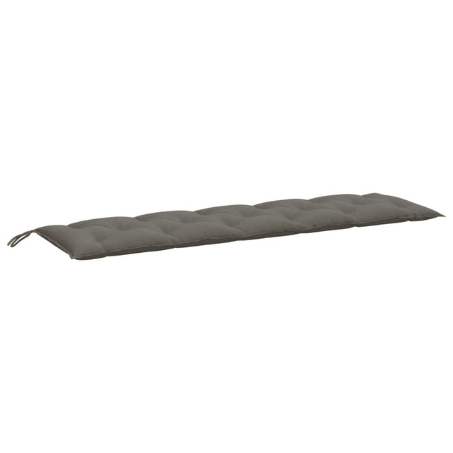 Cuscino Panca Giardino Grigio Scuro MÃƒÂ©lange 180x50x7 cm Tessuto