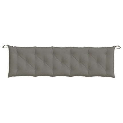 Cuscino Panca Giardino Grigio Scuro MÃƒÂ©lange 180x50x7 cm Tessuto
