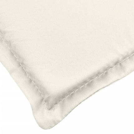Cuscino Panca da Giardino Crema MÃ©lange 180x50x7 cm in Tessuto
