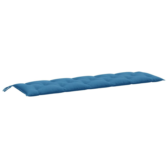 Cuscino Panca da Giardino Blu MÃ©lange 180x50x7 cm in Tessuto