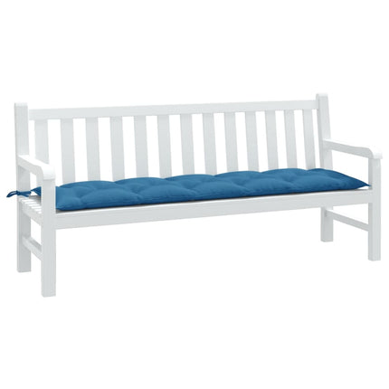 Cuscino Panca da Giardino Blu MÃ©lange 180x50x7 cm in Tessuto