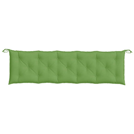 Cuscino Panca da Giardino Verde MÃ©lange 180x50x7 cm in Tessuto