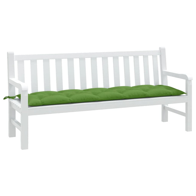 Cuscino Panca da Giardino Verde MÃ©lange 180x50x7 cm in Tessuto