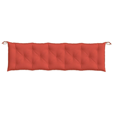 Cuscino Panca da Giardino Rosso MÃƒÂ©lange 180x50x7 cm in Tessuto