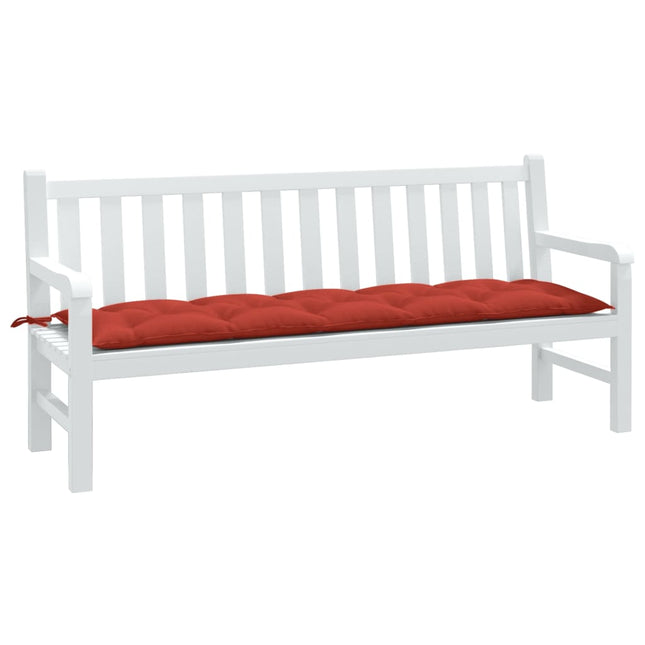 Cuscino Panca da Giardino Rosso MÃƒÂ©lange 180x50x7 cm in Tessuto