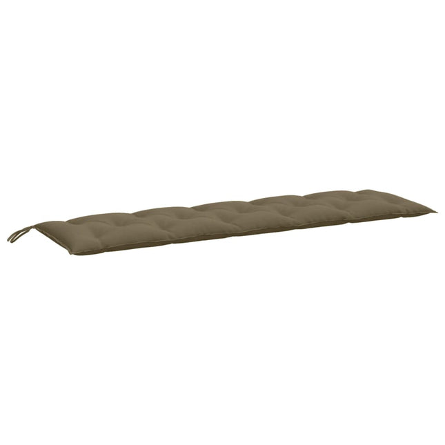 Cuscino Panca da Giardino Tortora MÃ©lange 180x50x7cm in Tessuto