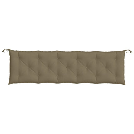 Cuscino Panca da Giardino Tortora MÃ©lange 180x50x7cm in Tessuto
