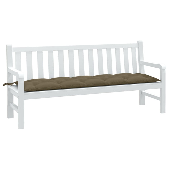 Cuscino Panca da Giardino Tortora MÃ©lange 180x50x7cm in Tessuto