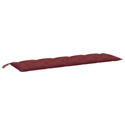 Cuscino Panca da Giardino Rosso Vino MÃ©lange 180x50x7cm Tessuto