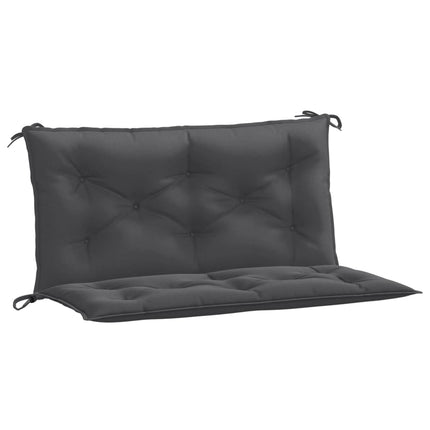 Cuscini Panca Giardino 2pz Antracite MÃ©lange 100x50x7cm Tessuto