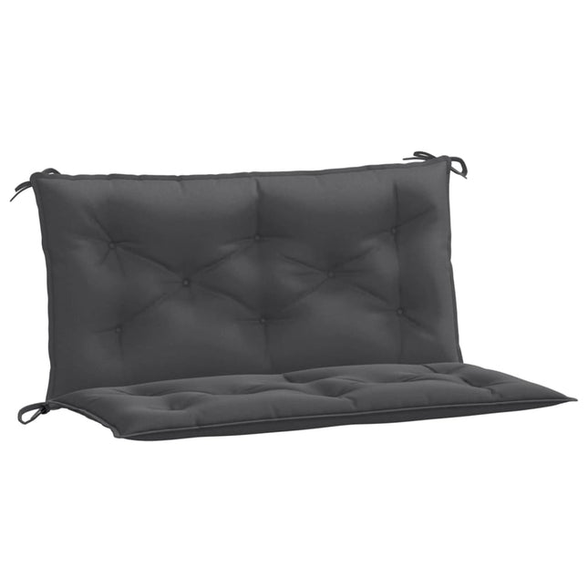 Cuscini Panca Giardino 2pz Antracite MÃ©lange 100x50x7cm Tessuto