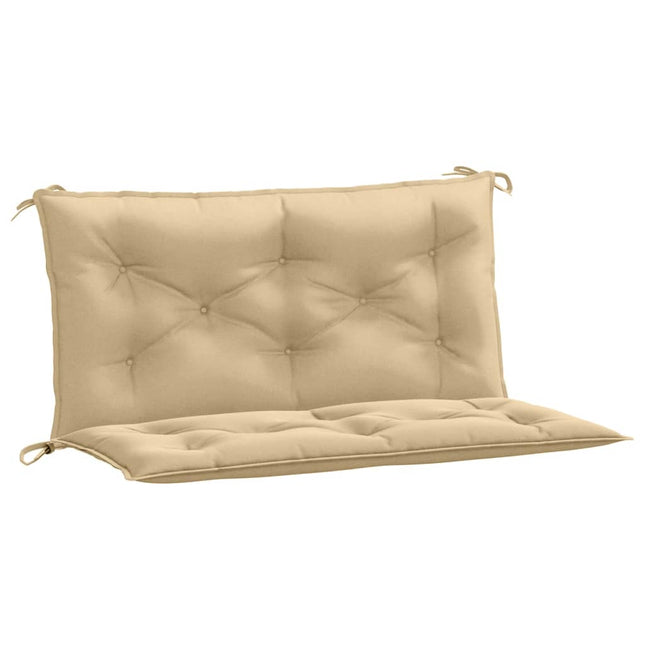 Cuscini Panca Giardino 2pz Beige MÃ©lange 100x50x7cm Tessuto