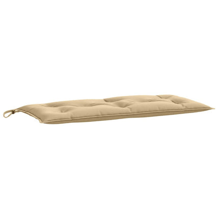 Cuscini Panca Giardino 2pz Beige MÃ©lange 100x50x7cm Tessuto