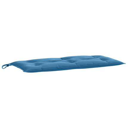 Cuscini Panca Giardino 2pz Blu MÃ©lange 100x50x7cm Tessuto