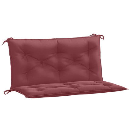Cuscini Panca Giardino 2pz Rosso Vino MÃ©lange 100x50x7cm