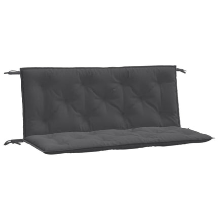 Cuscini Panca Giardino 2pz Antracite MÃ©lange 120x50x7cm Tessuto