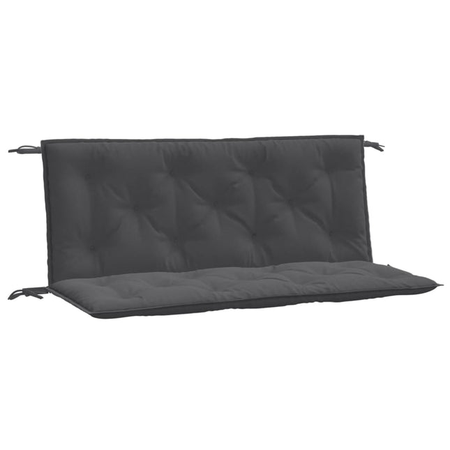 Cuscini Panca Giardino 2pz Antracite MÃ©lange 120x50x7cm Tessuto