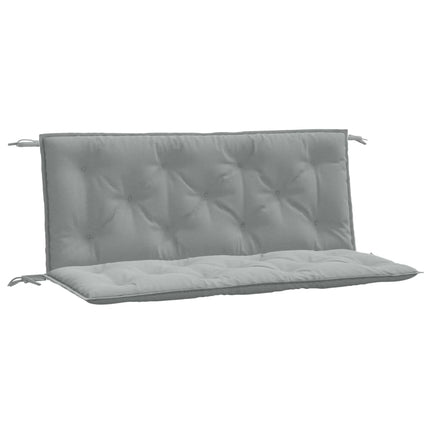 Cuscini Panca Giardino 2pz Grigio Chiaro MÃ©lange 120x50x7cm