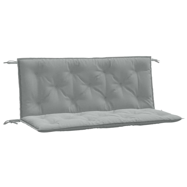 Cuscini Panca Giardino 2pz Grigio Chiaro MÃ©lange 120x50x7cm