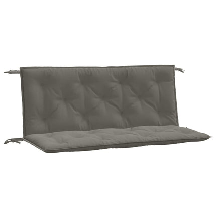 Cuscini Panca Giardino 2pz Grigio Scuro MÃ©lange 120x50x7 cm
