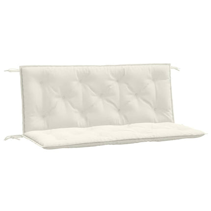 Cuscini Panca Giardino 2pz Crema MÃƒÂ©lange 120x50x7 cm in Tessuto