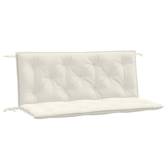 Cuscini Panca Giardino 2pz Crema MÃƒÂ©lange 120x50x7 cm in Tessuto