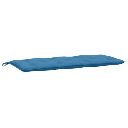 Cuscini Panca Giardino 2pz Blu MÃ©lange 120x50x7 cm in Tessuto