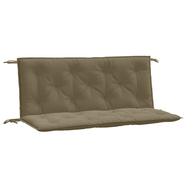 Cuscini Panca Giardino 2pz Tortora MÃ©lange 120x50x7 cm Tessuto