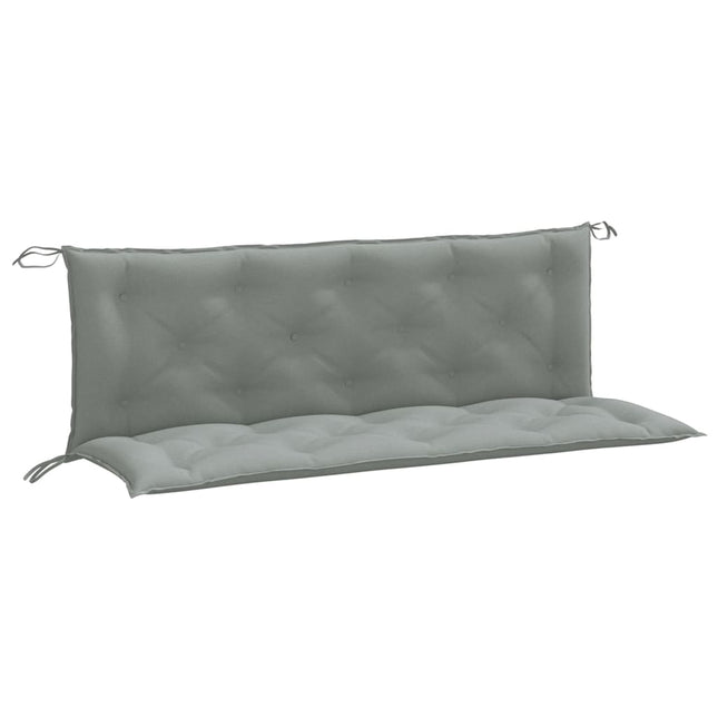 Cuscini Panca Giardino 2pz Grigio Chiaro MÃ©lange 150x50x7 cm
