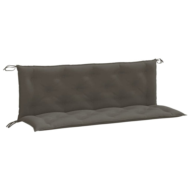 Cuscini Panca Giardino 2pz Grigio Scuro MÃ©lange 150x50x7 cm
