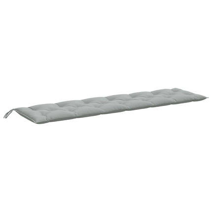 Cuscini Panca Giardino 2pz Grigio Chiaro MÃ©lange 200x50x7 cm