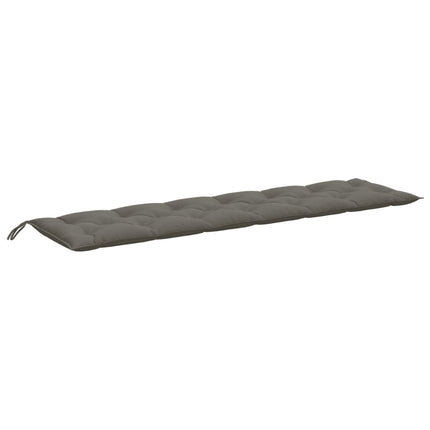 Cuscini Panca Giardino 2pz Grigio Scuro MÃ©lange 200x50x7 cm