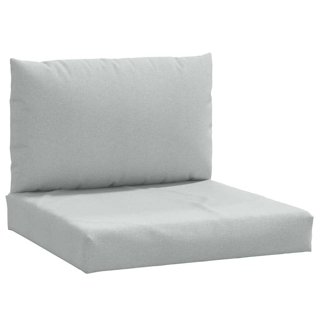 Cuscini per Pallet 2 pz Grigio Chiaro MÃ©lange in Tessuto