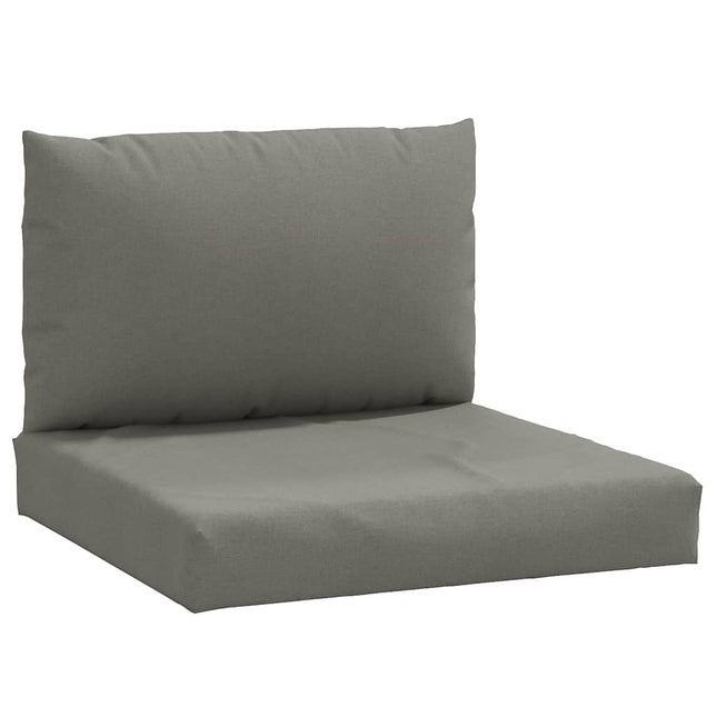 Cuscini per Pallet 2 pz Grigio Scuro MÃƒÆ’Ã‚Â©lange in Tessuto