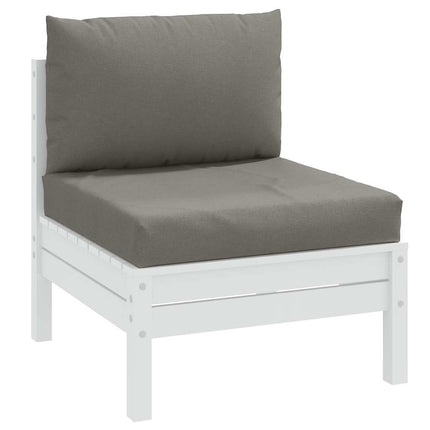 Cuscini per Pallet 2 pz Grigio Scuro MÃƒÂ©lange in Tessuto