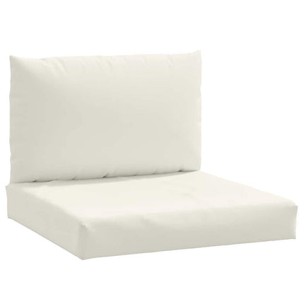 Cuscini per Pallet 2 pz Crema MÃƒÂ©lange in Tessuto
