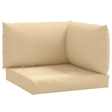 Cuscini per Pallet 3 pz Beige MÃ©lange in Tessuto