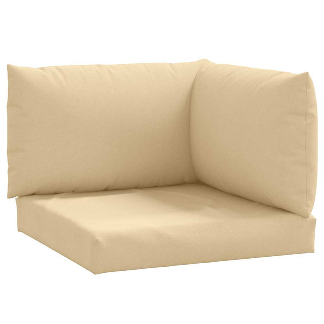 Cuscini per Pallet 3 pz Beige MÃ©lange in Tessuto