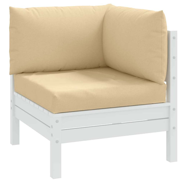 Cuscini per Pallet 3 pz Beige MÃ©lange in Tessuto