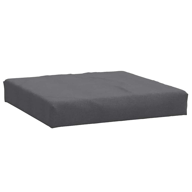 Cuscino per Pallet Antracite MÃ©lange 60x60x10 cm in Tessuto