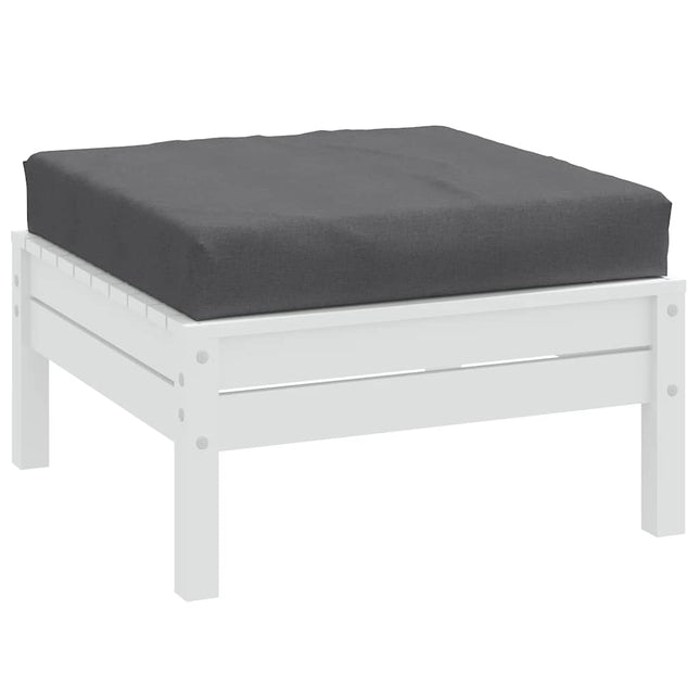 Cuscino per Pallet Antracite MÃ©lange 60x60x10 cm in Tessuto
