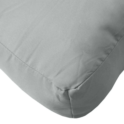 Cuscino per Pallet Grigio Chiaro Mélange 60x60x10 cm in Tessuto